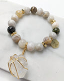 Clear quartz bracelet
